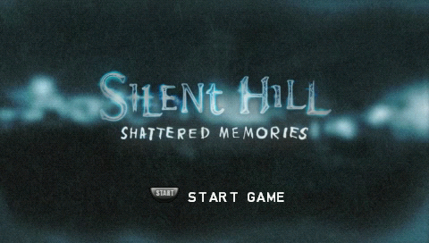 Silent Hill: Shattered Memories title screen for PSP